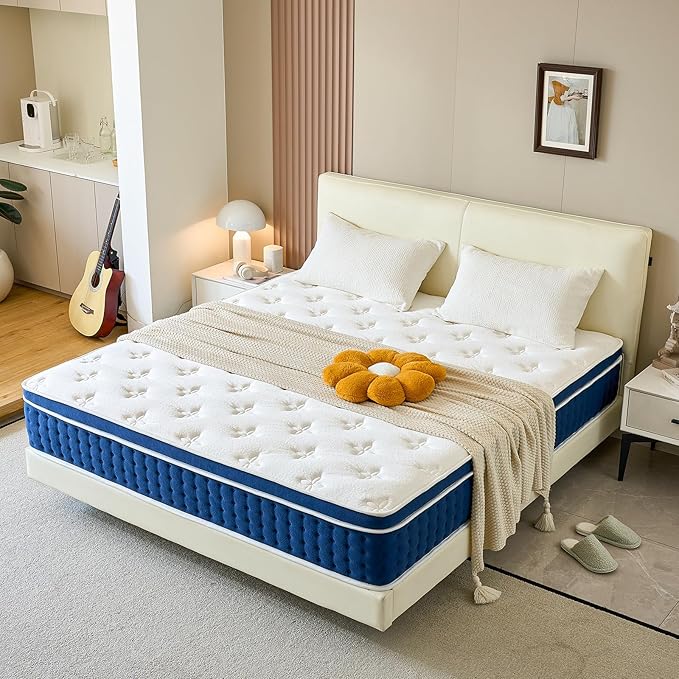 Full Size Mattress, 12 Inch Hybrid Full Mattress in a Box, Gel Memory Foam and by YourCastleofComfort