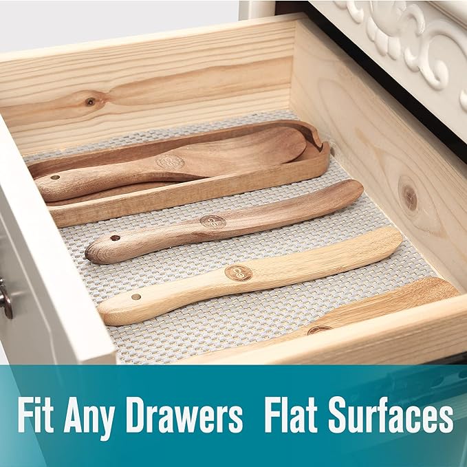 Shelf and Drawer Liner, Non-Adhesive Non Slip and Grip Durable Clean Pad Full - Image 2