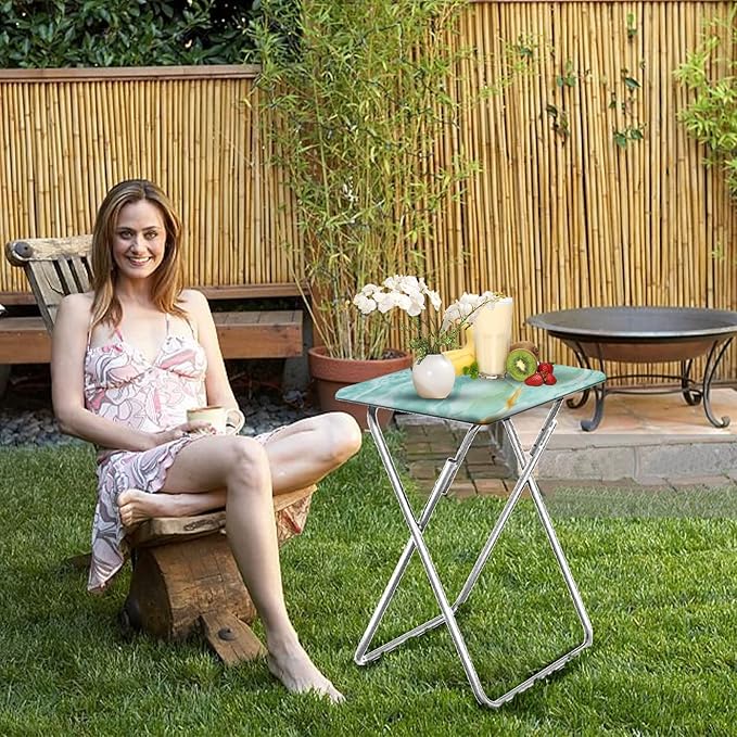 Garden 4 you Folding TV Tray Table TV Dinner Table - Image 2