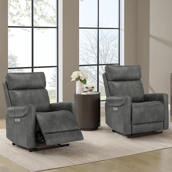 Leather Recliner Chair for Adults Wall Hugger RV Recliner - Image 2
