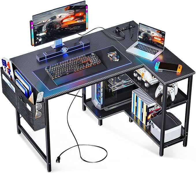 ODK 40 Inch Small L Shaped Gaming Computer Desk by ODK