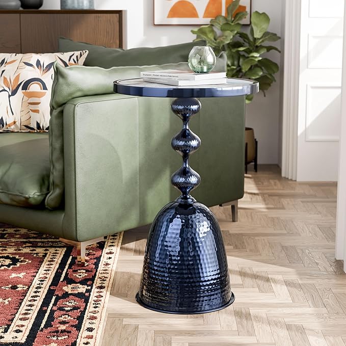 HOMES: Inside + Out Halric Modern 24" Tall Round End Table - Image 2