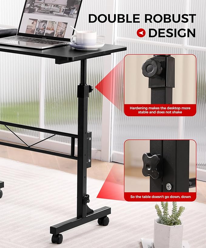 Standing Desk Adjustable Height, Mobile Stand Up Desks - Image 4