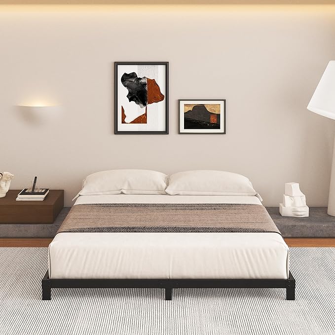 5 Inch Low Queen Bed Frame, Heavy Duty Bed Frame Queen Size Low Profile - Image 3