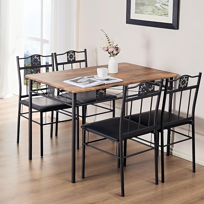 VECELO Kitchen Dining Room Table Sets - Image 2