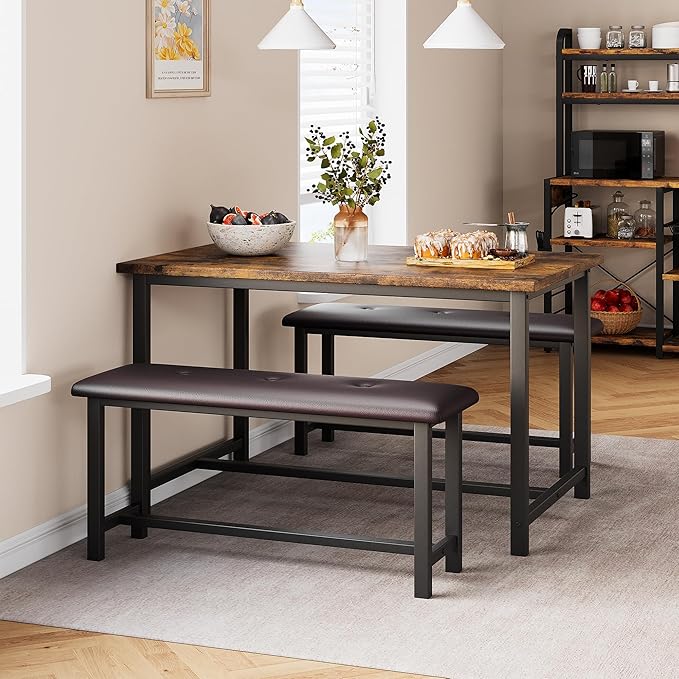 Dining Table Set for 4, Kitchen Table by SLEKVERSA
