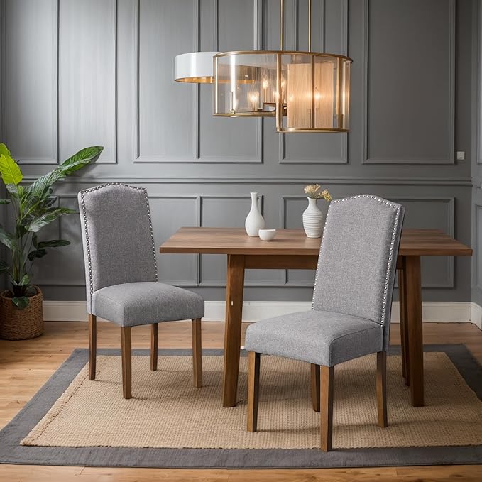 Stylish Upholstered Parsons Dining Chair - Image 6