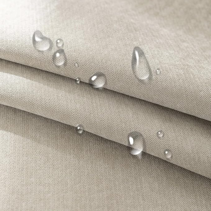 STACYPIK Waterproof Sofa Covers Durable Beige Sectional Couch Cover L Shape - Image 4