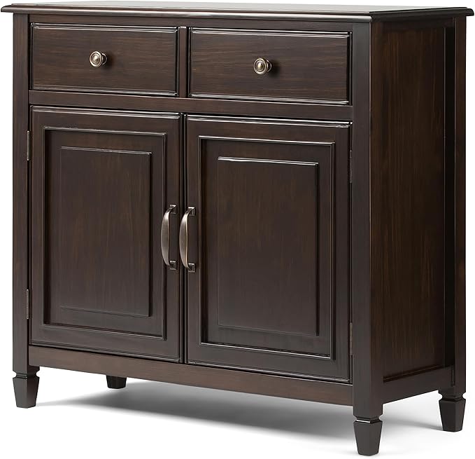 SIMPLIHOME Connaught SOLID WOOD 40 Inch Wide Traditional Entryway Storage - Image 13