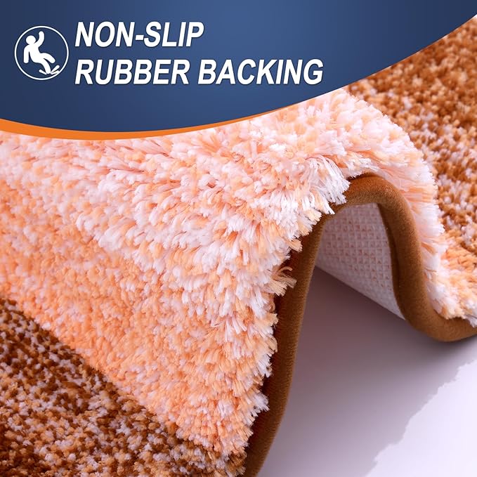 OLANLY Bathroom Rugs Mat 24x16, Extra Soft Absorbent Microfiber Bath Rugs - Image 5