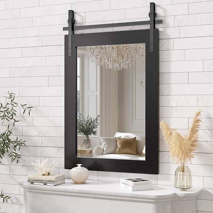 Hasipu Farmhouse Bathroom Mirror - Image 2