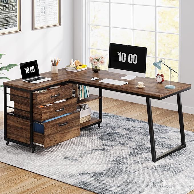 Tribesigns L-Shaped Computer Desk - Image 8
