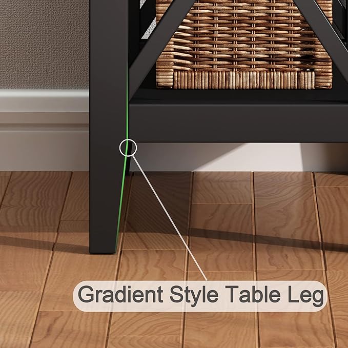 ChooChoo End Table Set of 2, Flip Top Narrow End Table - Image 6