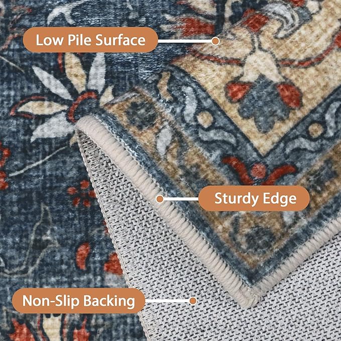 8X10 Area Rugs Machine Washable Rugs - Image 5