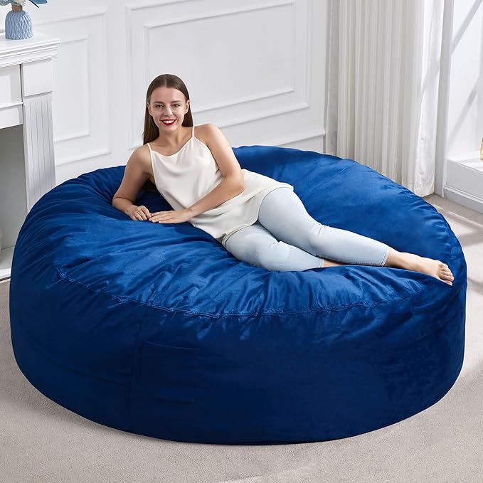 Hobestluk 6FT Bean Bag Chair Bean Bag Chairs by YourHomeDeservesMore
