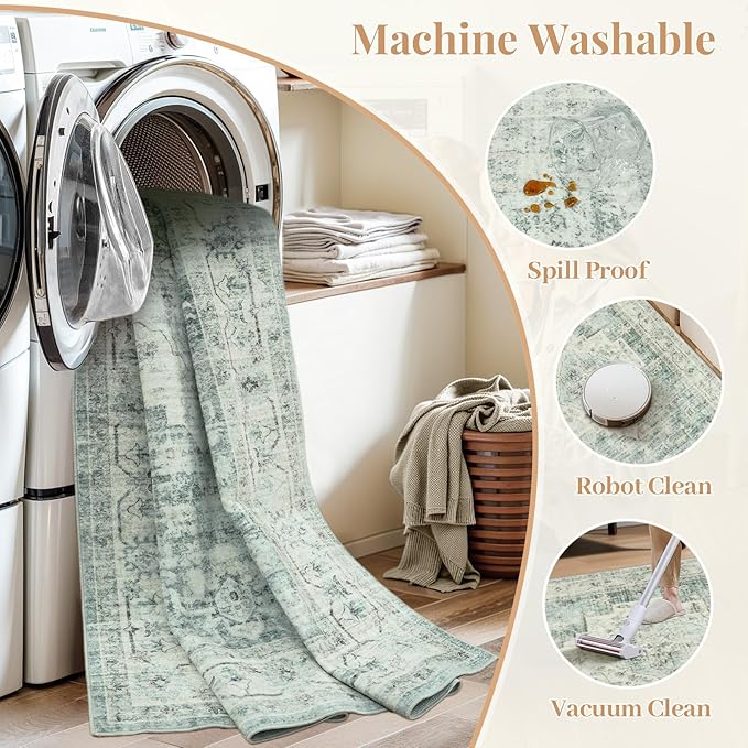 LIVEBOX Washable Area Rug 5x7 Rugs - Image 7