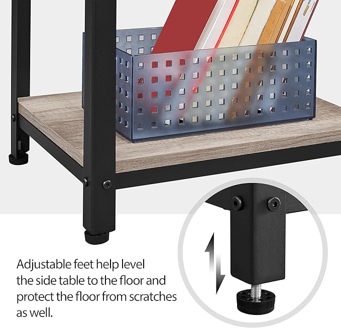 Yaheetech 30 in Tall End Table, 3-Tier - Image 9