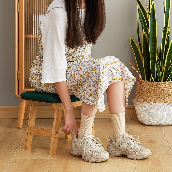Foot Stool Ottoman Foot Rest Under Desk, Small Stool - Image 6