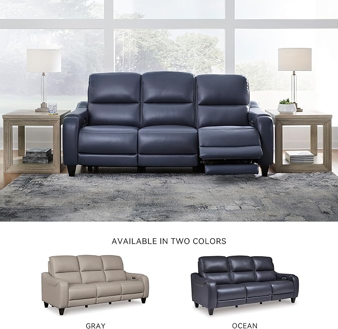 Signature Design by Ashley Mercomatic Contemporary Leather Match Wall Hugger - Image 7