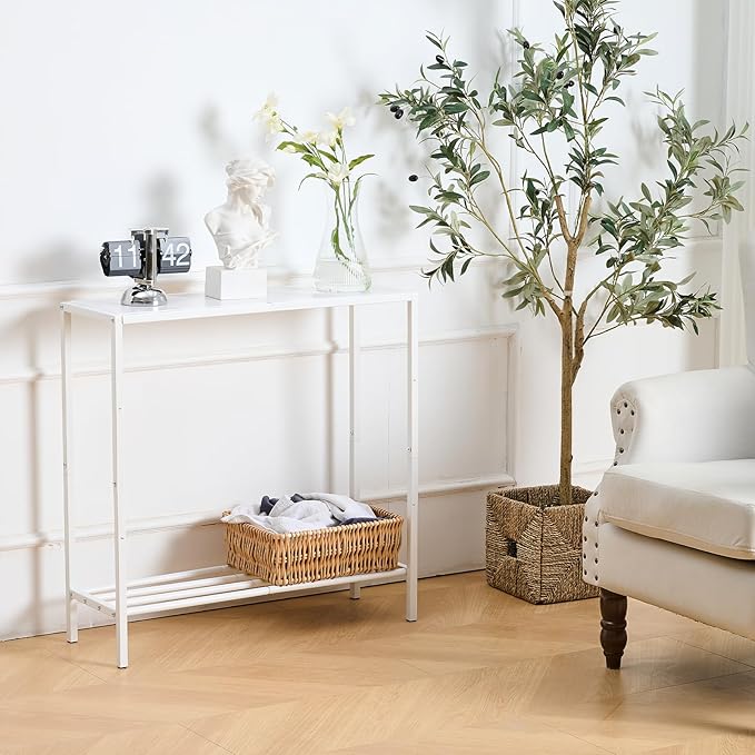 Wimarsbon 29.5" Sofa Tables, Narrow Console Table, 2 Tier Thin Sofa Table - Image 7