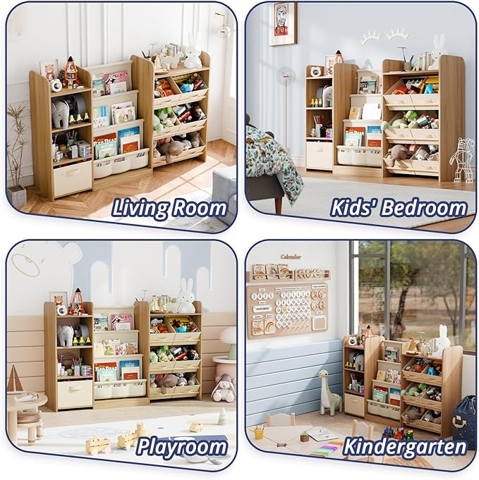 Kids Toy Book Storage Organizer - Image 7