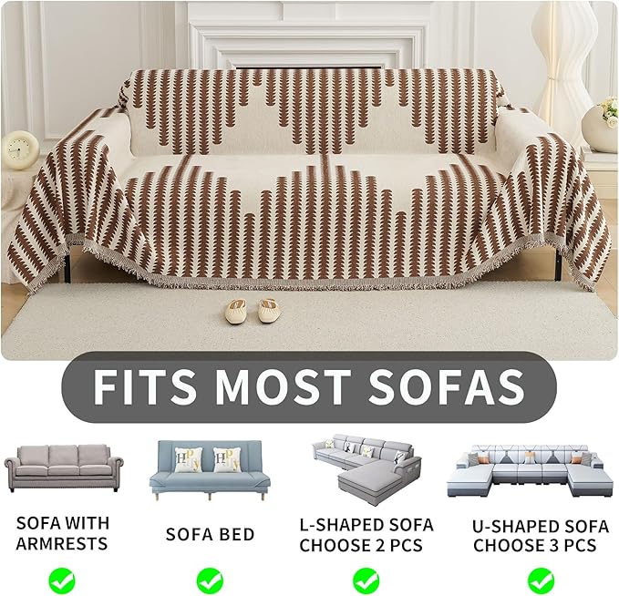 HAOMAIJIA Boho Sofa Covers Couch Covers - Image 6