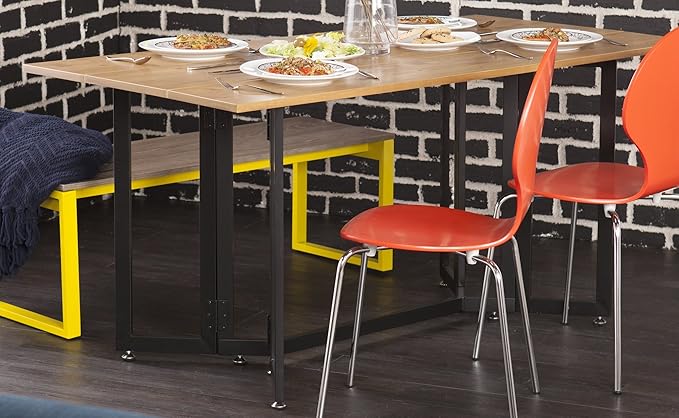 SEI Furniture Driness Drop Leaf Console to Dining Convertible Table, 63 W x 31 - Image 6