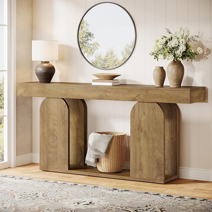 Tribesigns 70.9-Inch Extra Long Sofa Table, Farmhouse Console Tables by Tribesigns