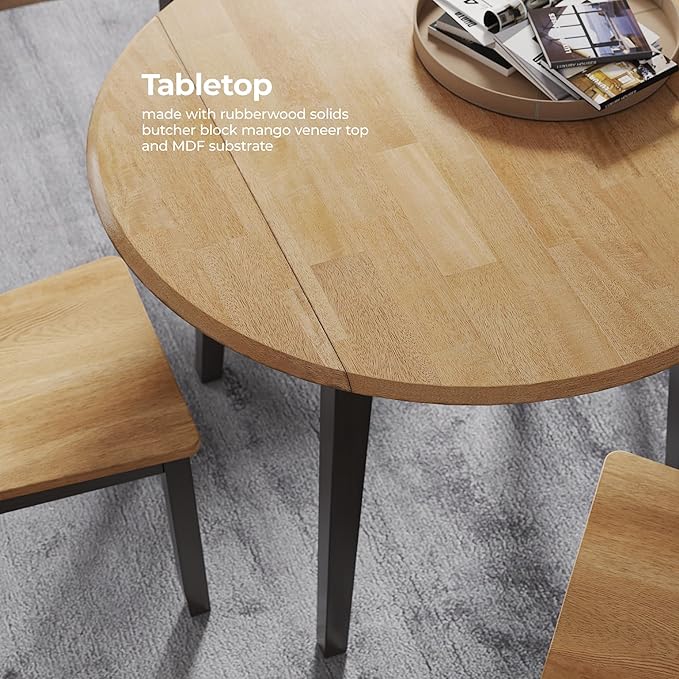 Signature Design by Ashley Gesthaven Contemporary Dining Drop Leaf Table - Image 8