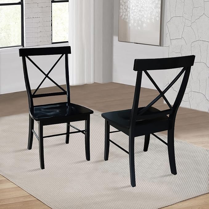 Set of Two X-Back Dining Chairs - Image 2
