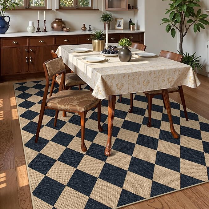 Lahome Checkered Easy Jute Outdoor Rug, Large 6x9 Rug - Image 7