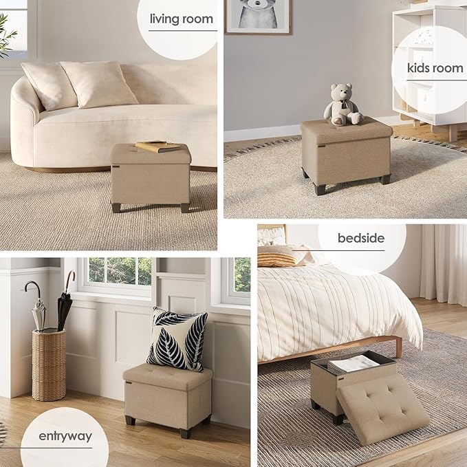 STORAGEBUD Storage Ottoman Cube - Image 4
