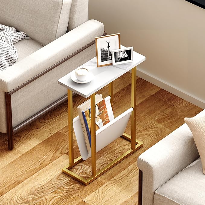 Yusong Narrow Side Table for Small Spaces, Small End Table - Image 8