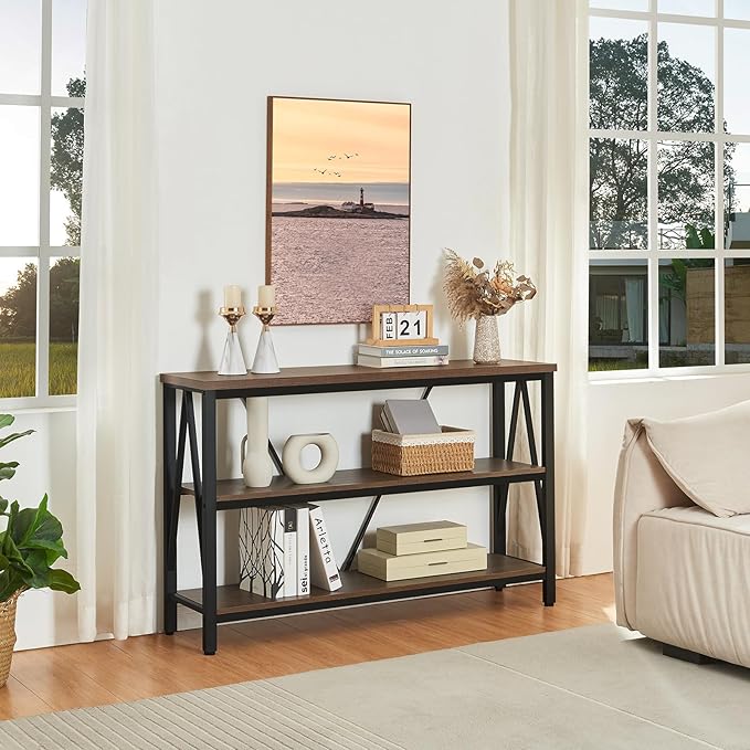 HOMISSUE Entryway Console Table, Rustic Console Table - Image 3