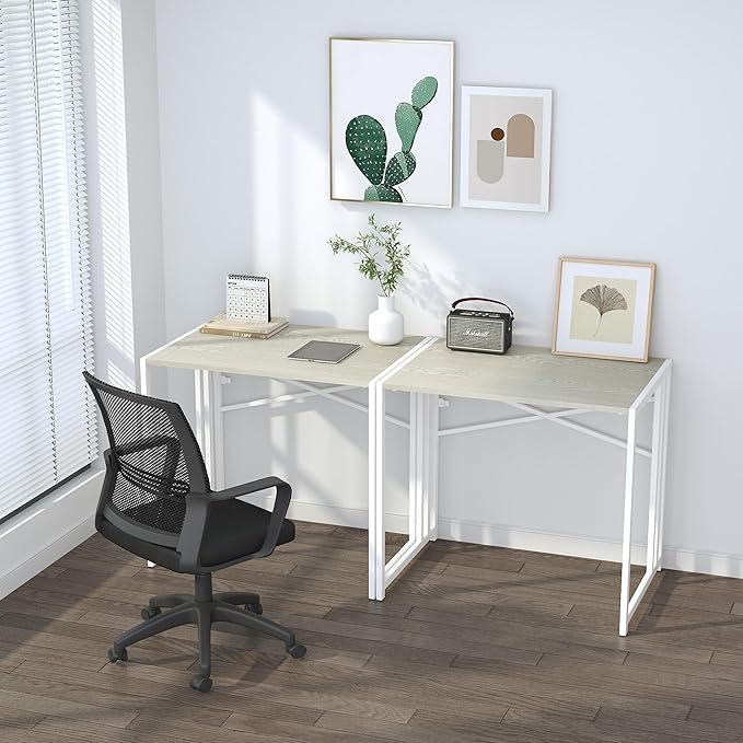32 inch Small Folding Desk, Writing Gaming Computer Camping Desk - Image 6