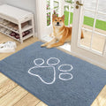 OLANLY Door Mat for Muddy Dog Paws 48x30, Absorbent Chenille Doormat by OLANLY