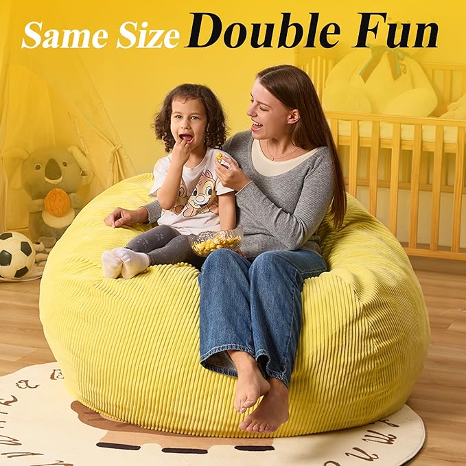 3.5FT Bean Bag Chairs Teardrop Bean Bag Chair - Image 7