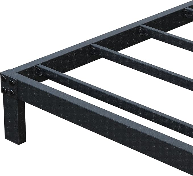 7 Inch Twin Bed Frames No Box Spring Need, Low Profile Metal Platform Twin Size - Image 7