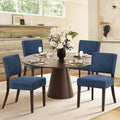 COLAMY Mid Century Modern Dining Chairs Set of 4, Upholstered Kitchen Chairs by COLAMYINC
