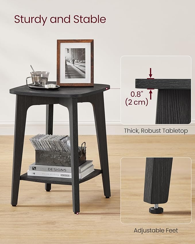 VASAGLE Side Table, Small Square End Table - Image 5
