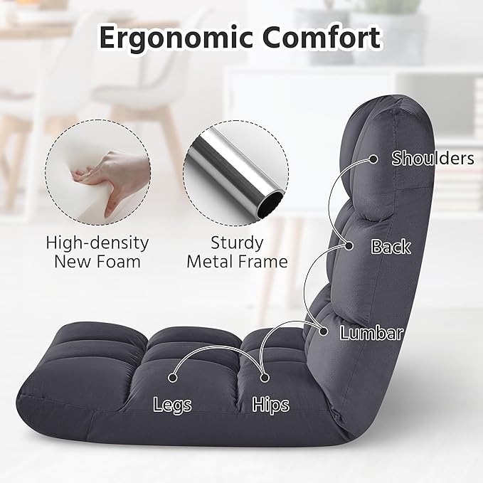 Yaheetech Padded Floor Chair - Image 8