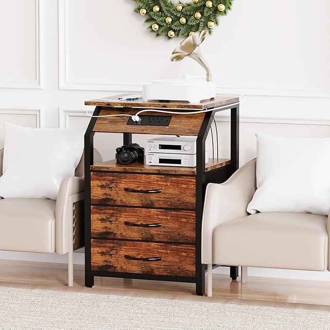End Tables Set of 2, Nightstands - Image 4