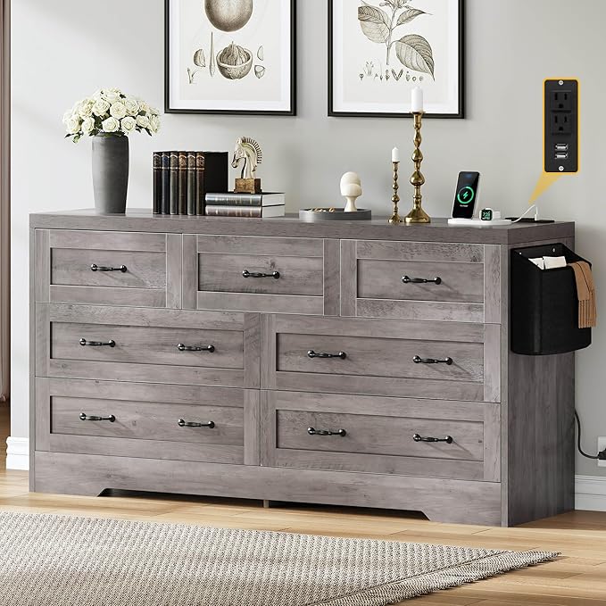YITAHOME Grey Drawers TV Stand for 65 inches - Image 3