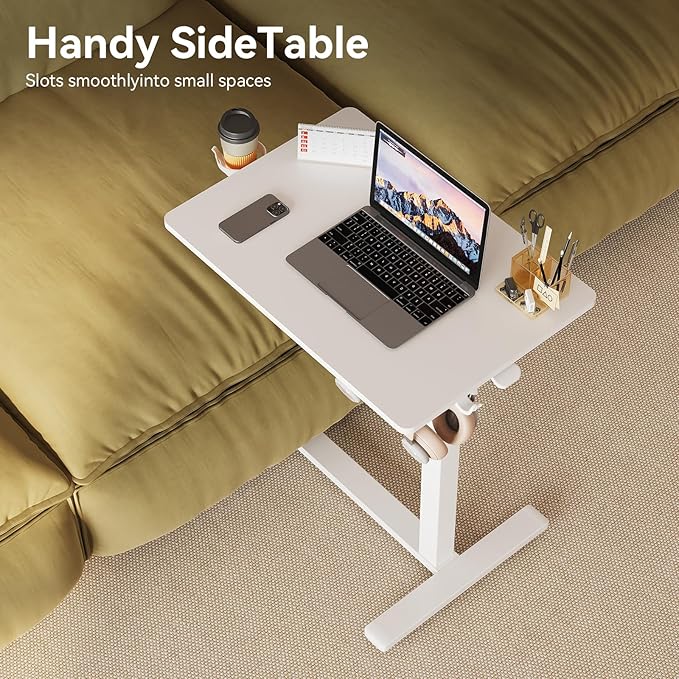 Gas Spring Adjustable Height Rolling Portable Laptop Desk, Mobile Standing Desk - Image 8