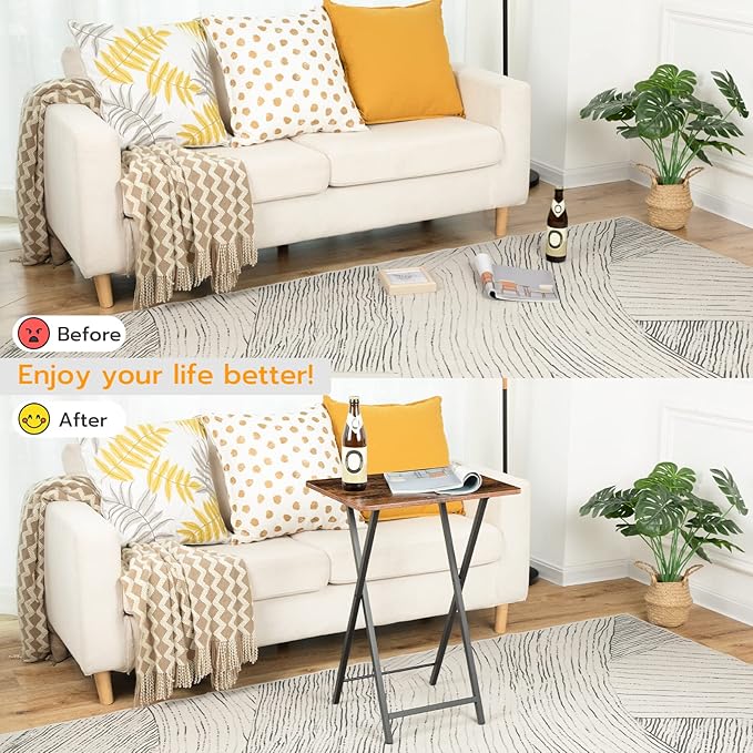 HOOBRO Folding TV Tray Table, TV Trays - Image 8