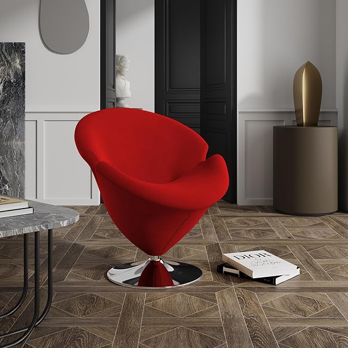 Manhattan Comfort Tulip Swivel Accent Chair - Image 4