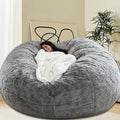 Bean Bag Chair for Adults Kids Without Filling Comfy Fluffy Giant Round Beanbag by FunnyFurnitureforYourHous