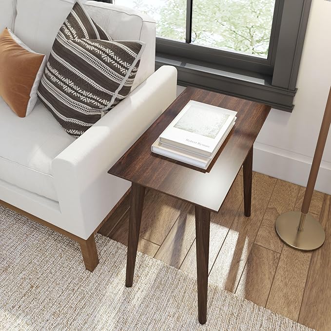 Plank+Beam Mid Century Modern Rectangular Side Table, End Table - Image 6