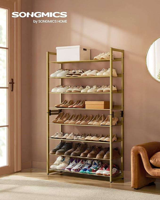 SONGMICS Shoe Rack, 8-Tier Shoe Organizer, Metal Rack - Image 4