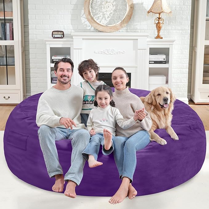 7FT Bean Bag Chair, Large Bean Bag Chairs - Image 2